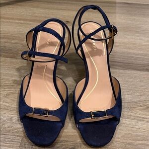 Cole Haan Women's Dark Blue Strappy Heels size 8.5